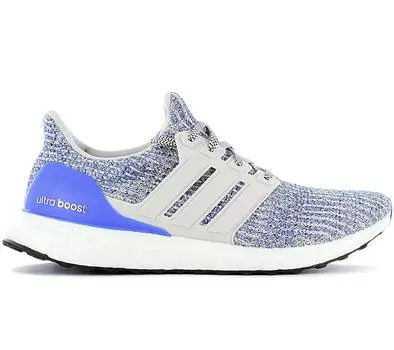 adidas ULTRA BOOST 4.0 - Primeknit - мужские кроссовки бело-синие CP9249 ORIGINAL EU 36 2/3 UK 4 синий