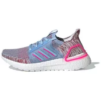 adidas UltraBoost 19 J Glow Blue Pink Женские кроссовки Shock-Pink Active-Maroon EE6656
