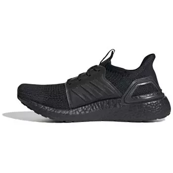 Adidas UltraBoost 19 Triple Black Женские кроссовки Core-Black Solar-Orange EF1345