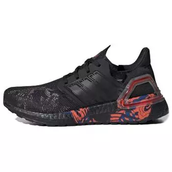 Adidas UltraBoost 20 J Китайские новогодние детские кроссовки Black Core-Black Scarlet FW5677