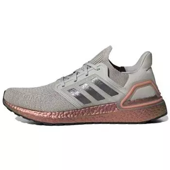 Adidas Ultraboost 20 Metal Grey Signal Coral Мужские кроссовки FV4389