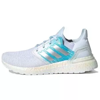 Adidas UltraBoost 20 Sky Tint Женские кроссовки White Cloud-White Silver-Metalic FV8336