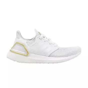 adidas UltraBoost 20 White Gold Metallic Женские кроссовки Cloud-White FV8351