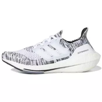 adidas UltraBoost 21 White Black Женские кроссовки Cloud-White Core-Black GV7712 40