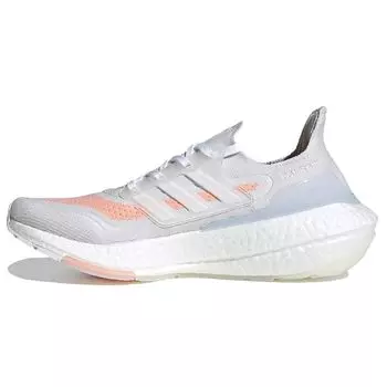 adidas UltraBoost 21 White Glow Pink Женские кроссовки Crystal-White Cloud-White FY0396 36