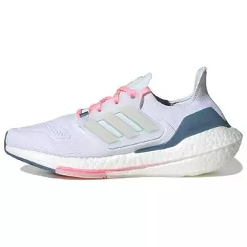 Adidas UltraBoost 22 Белые почти синие женские кроссовки Cloud-White Grey-One GX5929 36