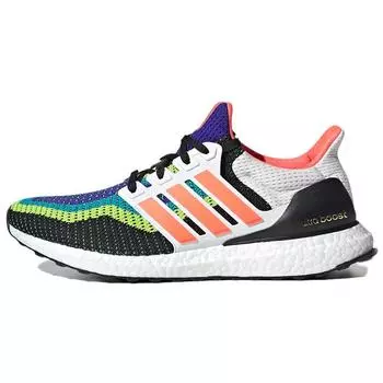 Adidas UltraBoost 2.0 DNA What The - Cloud White Мужские кроссовки Multi-Color Core-Black Solar-Red FW8710