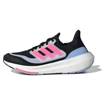 adidas UltraBoost Light Black Lucid Pink Женские кроссовки Core-Black Blue-Dawn IE1764 37