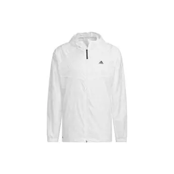 Adidas Ultralight UPF Ветровка с логотипом Верхняя одежда унисекс Ярко-белая IA1784 XXL