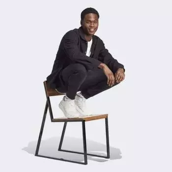 Adidas Унисекс теплые флисовые брюки с зауженными манжетами из экологически чистых переработанных материалов AS