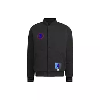 Adidas Утепленная куртка Neo Vibe, однотонное хлопковое пальто с круглым вырезом и пуговицами, куртка унисекс, черная IK5427 S