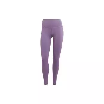 Adidas Узкие брюки для фитнеса с высокой талией Женские брюки Фиолетовый IJ9361 S