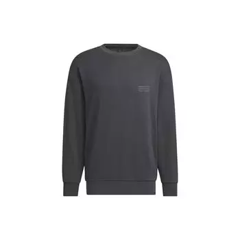 Adidas Verbiage Crew Sweatshirt Мужская толстовка черная IS7421 L