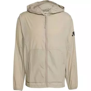Adidas Ветровка City Escape Спортивная одежда Свободный крой С капюшоном Куртка с длинным рукавом Мужская куртка Телесно-бежевый JF3293 M