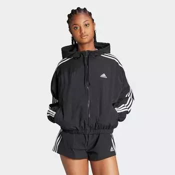 Adidas Ветровка Essentials 3s Woven черная Ht3399 AXS