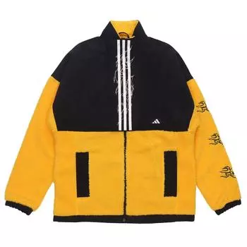 Adidas Ветровка на флисовой подкладке Мужская Верхняя одежда Золото GM4438 M