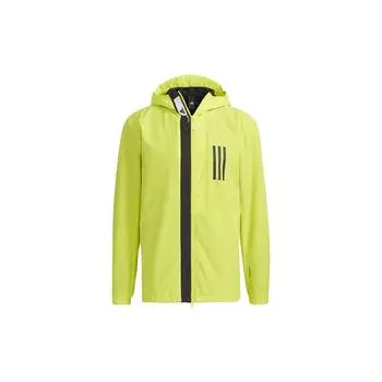 Adidas Ветровка на молнии с капюшоном Мужская верхняя одежда кислотно-зеленый GL8691 S