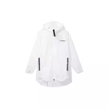 Adidas Ветровка Terrex W Myshelter для активного отдыха, водонепроницаемая куртка с капюшоном, женская куртка белого цвета GN7552 XS
