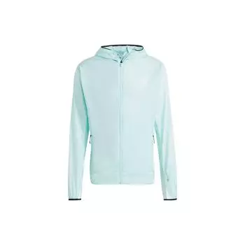 Adidas Ветровка Xperior Windweave, однотонная куртка с капюшоном и длинными рукавами, мужская куртка светло-мятно-зеленого цвета HZ5329 L