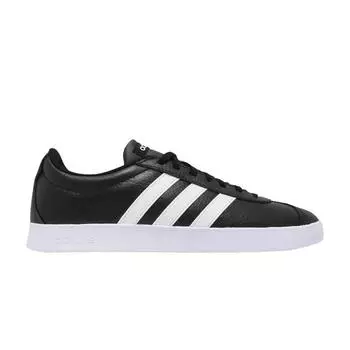 Adidas VL Court 2.0 Black White Мужские кроссовки Core-Black Cloud-White B43814