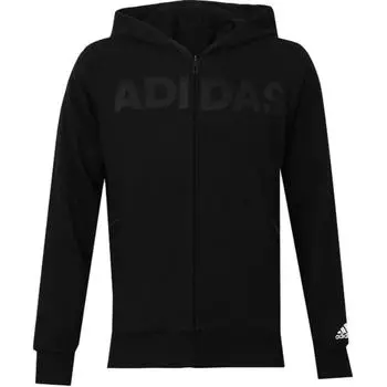 Adidas Вязаная куртка с капюшоном, удобная, с длинным рукавом, мужские куртки, черная, CX4958 XL