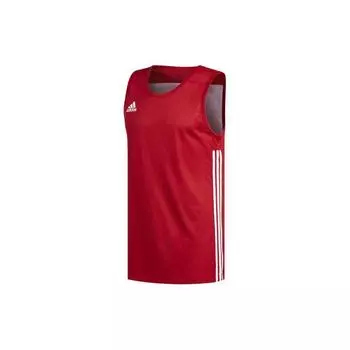 Adidas Вязаный двусторонний дышащий баскетбольный жилет Мужские топы Красный DY6595 L
