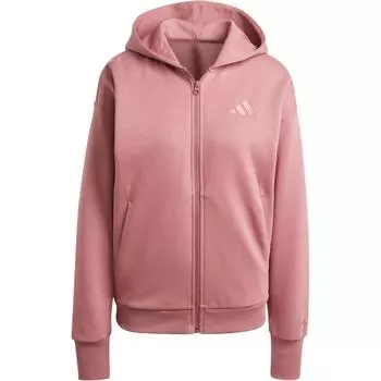 Adidas Всесезонная флисовая удобная спортивная повседневная куртка с застежкой-молнией женская куртка темно-коричневого цвета красного цвета IY6806