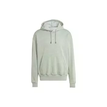 Adidas Всесезонная мужская толстовка с капюшоном Garment-Wash, серебристо-серо-зеленая IK4279 S