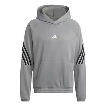 Adidas Выберите худи из флиса Select Foundation с логотипом, теплое, удобное, дышащее, баскетбольное худи, мужские худи, серый JN2492 S