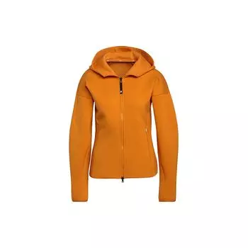 Adidas W ZNE Fz однотонная спортивная повседневная толстовка с капюшоном женская верхняя одежда золото H34467 XS