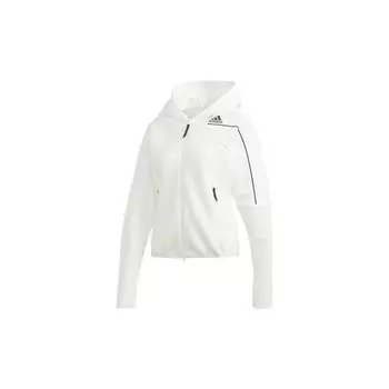 Adidas W Zne Hd Геометрический узор Спортивная куртка Женская куртка Белая GM3281 XS