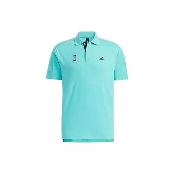 Adidas Warrior Series Logo Однотонная рубашка поло с короткими рукавами Мужские топы кислотно-зеленого цвета GP0826 XXL