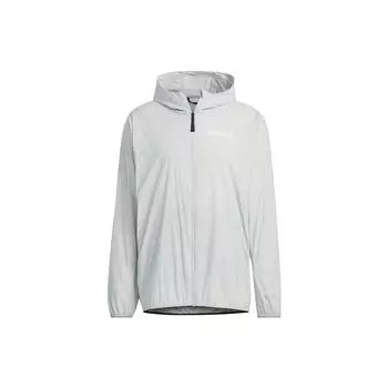 Adidas Wind.Rdy Спортивная куртка с капюшоном Мужская Верхняя одежда Серебристо-серый IU2672 XXL