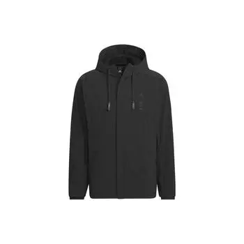 Adidas Wuji Теплая тканая куртка с монохромным логотипом Мужская верхняя одежда Черный IX4287 M