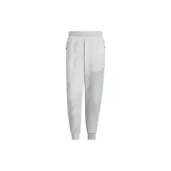Adidas Wuji Вязаные теплые длинные спортивные штаны со средней талией и зауженными штанинами, мужские брюки серебристо-серого цвета IP4945 L