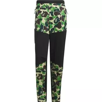 Adidas X Bape FW23 камуфляжные лоскутные ветрозащитные эластичные манжеты спортивные брюки мужские черные IQ3681 XS