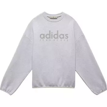 Adidas X Fear Of God Athletics Коллаборация SS25 Удобный свитшот с круглым вырезом и длинными рукавами для повседневной носки Мужской свитшот JZ7368 S