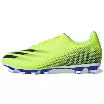 Adidas X Ghosted.4 FG Solar Yellow Мужские кроссовки Core-Black Royal-Blue FW6953 43
