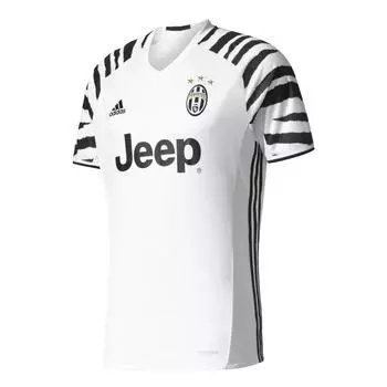 Adidas X Jeep Juventus FC Третья майка 2016/17 Модная футболка с V-образным вырезом и коротким рукавом Мужская футболка Белая AP8906 M