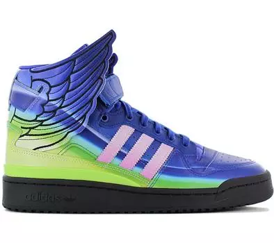 adidas x Jeremy Scott - JS Forum High Motorsport Wings 4.0 - Обувь Кроссовки GY4421 ORIGINAL EU 37 1/3 UK 4.5 разноцветный