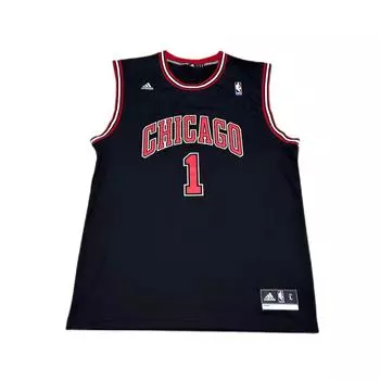 Adidas X NBA Collaboration Chicago Bulls Rose 1 Away свитер с круглым вырезом без рукавов баскетбольная майка унисекс майка черная 7818A-3B5-AEB1062 S