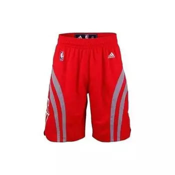 Adidas Прямые баскетбольные брюки с логотипом X NBA Collaboration Houston Rockets, мужские, красные, A46768 S
