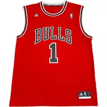 Adidas X NBA Collaboration Rose Chicago Bulls Удобная майка-майка для баскетбола унисекс, красные 7818A-300-AEB1062 2XL