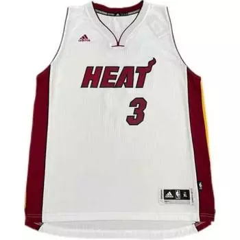 Adidas X NBA Wade Miami Heat с надписью Удобная майка унисекс майки белые 7470A-331-K9549 XL