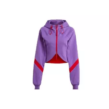 Adidas X Rui Zhou Collaboration FW23 однотонная укороченная куртка с капюшоном женские куртки ярко-фиолетовые IU0171 XS