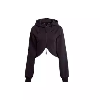 Adidas X Rui Zhou Collaboration FW23 однотонная укороченная куртка с капюшоном женская куртка черного цвета IU0170 S