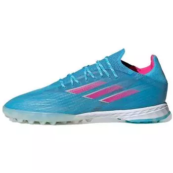 adidas X Speedflow.1 TF Sky Rush Team Shock Pink Men Sneakers Blue Cloud-White GW7472 46