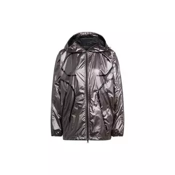 Adidas X Stella McCartney Линия Коллаборации Детали Принт Металлическая Куртка с Капюшоном Женская Куртка Фиолетовая H09046 L