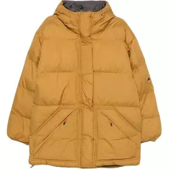 Коллаборация Adidas X Stella McCartney Удобная Мода Толстая Двусторонняя Куртка Женские Куртки Серый IW9845 M