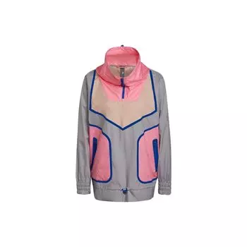 Adidas X Stella McCartney Color Block Half Zip Свободный пуловер куртка Женские куртки Pearl-Pink H59961 S